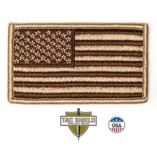 American Flag Patch Coyote Subdued 3 1/4in x 1 13/16in | 843119035293